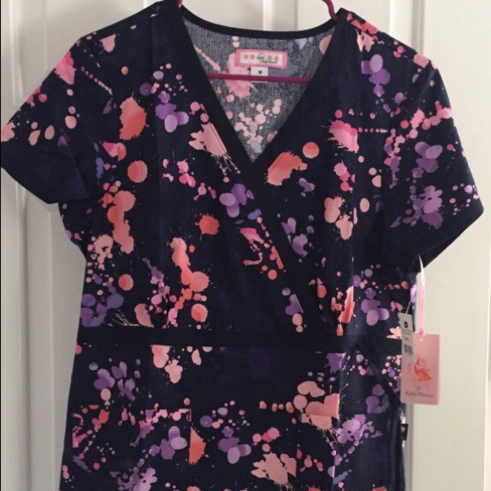 Koi Scrub Top